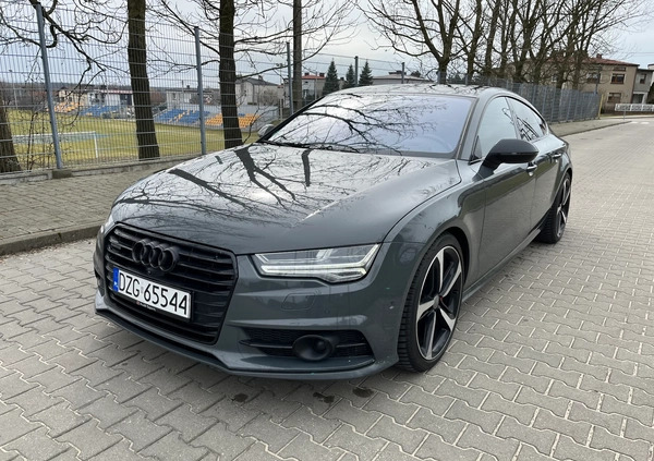 Audi A7 cena 152999 przebieg: 163000, rok produkcji 2016 z Woźniki małe 106